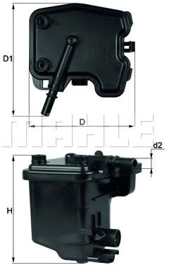 

Топливный фильтр Mahle Knecht KL431D