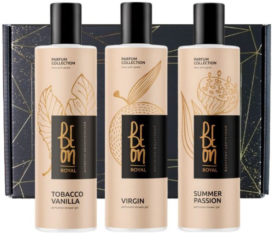 

BeOn Набор гелей для душа Tobacco Vanilla+Summer Passion+Virgin (3x260 мл)