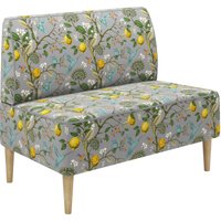 Диван Mio Tesoro Одос Принт (лимон светло-серый/ткань микровелюр)