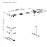 Стол с регулировкой высоты ErgoSmart Wooden Electric Desk Slim 1200х600х27мм (прямой край, дуб натуральный/черный)