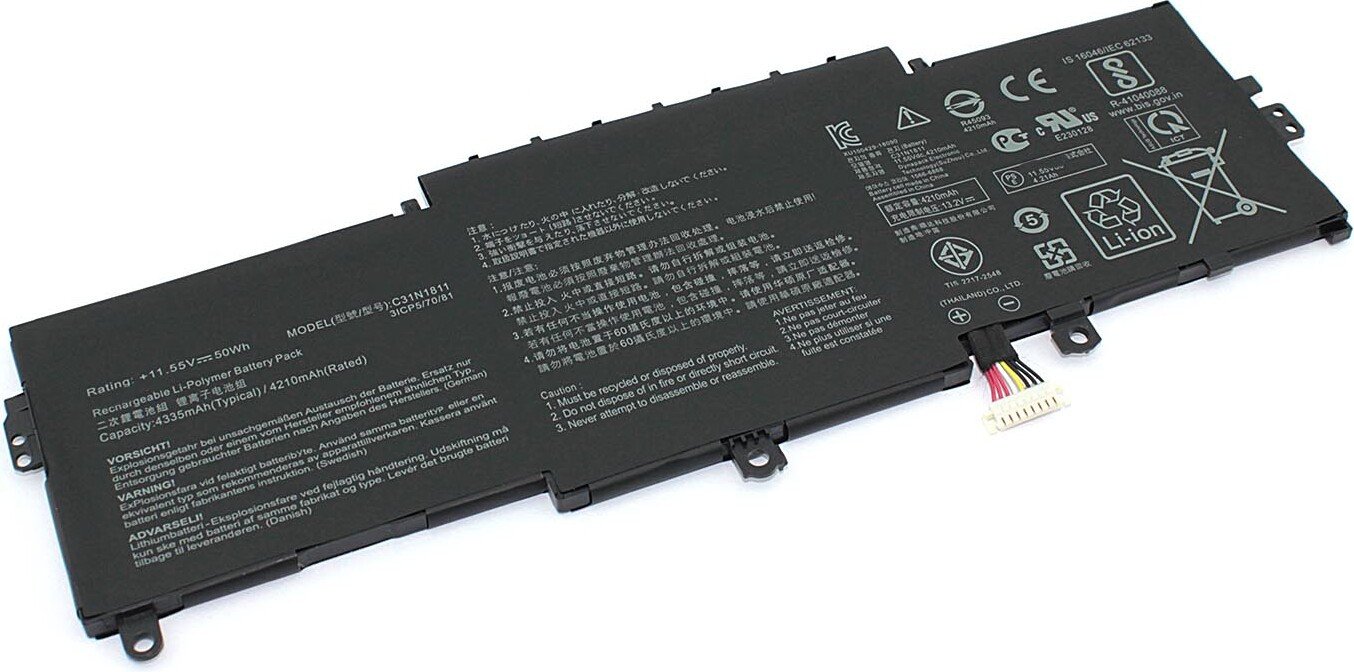 Аккумуляторы для ноутбуков ASUS C31N1811