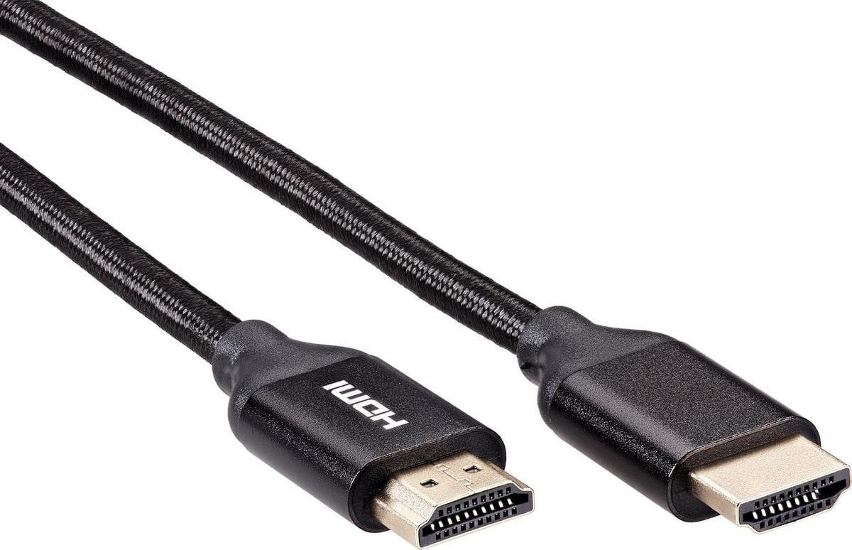 Кабель AOPEN ACG520BM-1 HDMI - HDMI (1 м, черный)