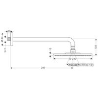 Верхний душ Hansgrohe Raindance AIR (27474000)