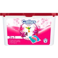 Капсулы для стирки Gallus Triple Action Caps 3in1 Для цветных тканей (18 шт)