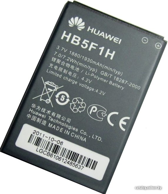 Аккумулятор для телефона Копия Huawei HB5F1H