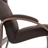 Интерьерное кресло Импэкс Leset Лион (орех текстура/малмо 28/коричневый)