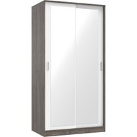 Шкаф-купе Кортекс-мебель Лагуна ШК01-02 (орех элия/белый)