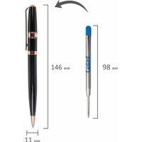 Ручка шариковая Galant 144167 (черный/розовое золото)