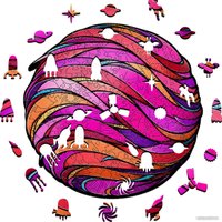 Пазл Eco-Wood-Art Розовая планета (M)