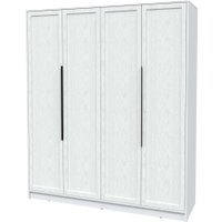 Шкаф распашной Интерлиния Концепт Тренд КТ-Ш4 (белый платинум/дуб полярный)