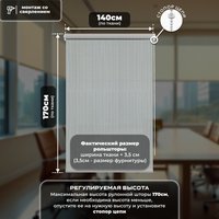 Рулонные шторы Sundays Home Санскрин SS 1300-03 140х160 (серый)