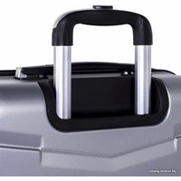 Чемодан-спиннер Bagia Barcelona 55 см (серебристый)