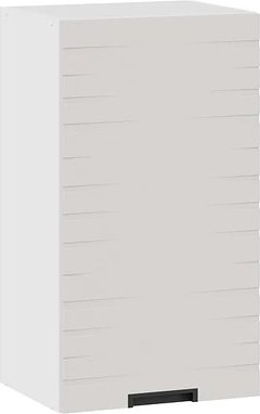 

Шкаф навесной Трия Гренада фреза 1В4 с одной дверью 1В4-Ф (белый/холст мокко)