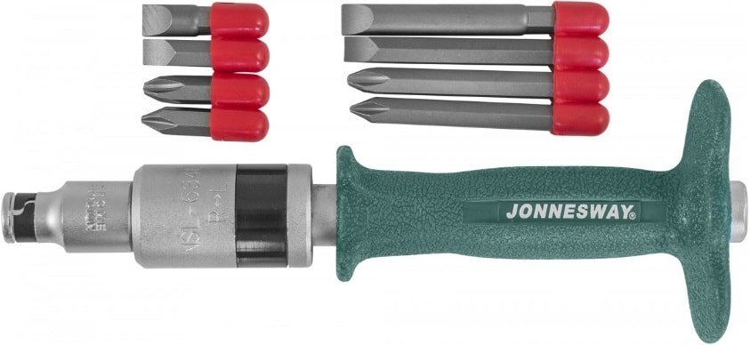 

Набор отвертка с битами Jonnesway AG010139 (9 предметов)