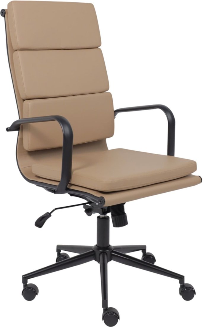 

Офисное кресло AksHome Indigo (экокожа, кофейный/черный)