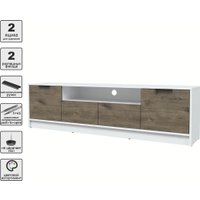 Тумба Интерлиния ТВ Концепт КТ-ТВ4-50 (дуб веллингтон/белый платинум)