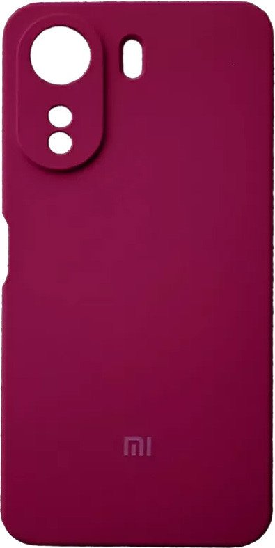 

Чехол для телефона KST Silicone Cover для Xiaomi Redmi 13C (марсала с закрытым низом)