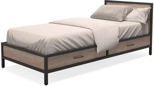 

Кровать Millwood Neo Loft КМ-3.1/1 Л (дуб табачный Craft/металл черный)