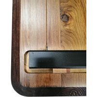 Стол с регулировкой высоты ErgoSmart Wooden Electric Desk Prime 1200х600х27 мм (прямой край, дуб натуральный/белый) в Витебске