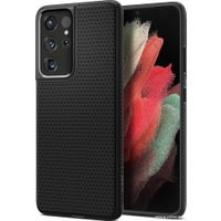 Чехол для телефона Spigen Liquid Air для Galaxy S21 Ultra ACS02350 (черный матовый)