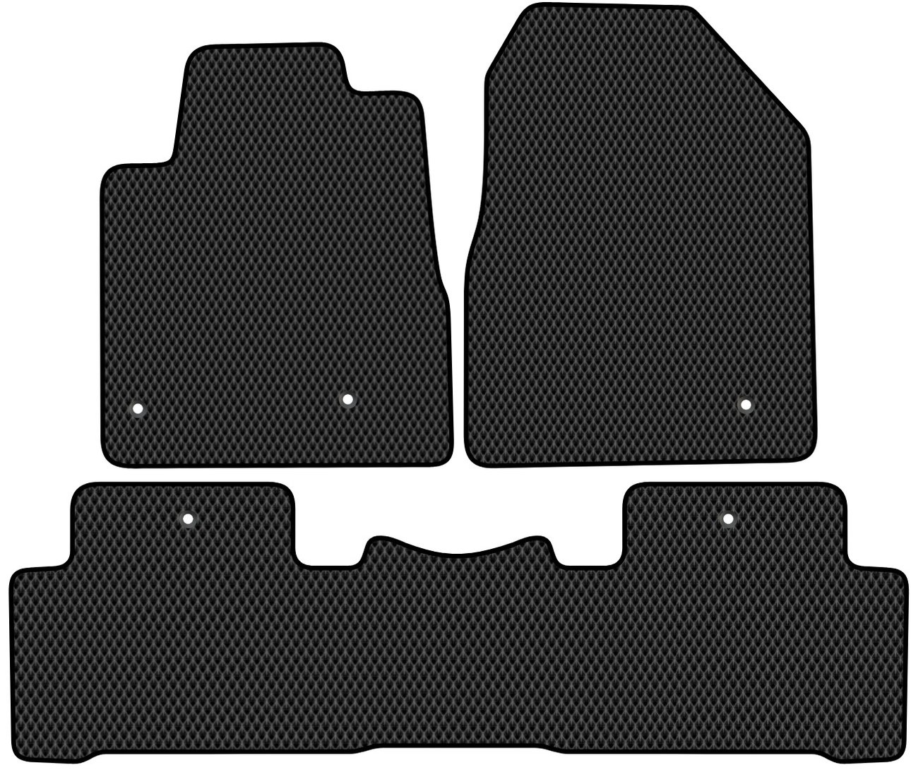 

Комплект ковриков для авто Alicosta Honda Pilot (suv / YF4) 2008 - 2015 (черный, ромб)