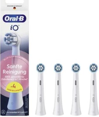 Сменная насадка Oral-B iO Sanfte Reinigung SWF-4 (4 шт, белый)