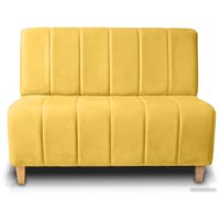 Диван Brioli Руди полоса двухместный (V13-желтый)
