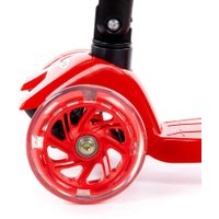 Двухколесный детский самокат Полесье Со складной ручкой 0072C 94414 (красный/черный)