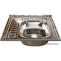 Кухонная мойка Mixline 538191 (правая, полированная, 0.4 мм)