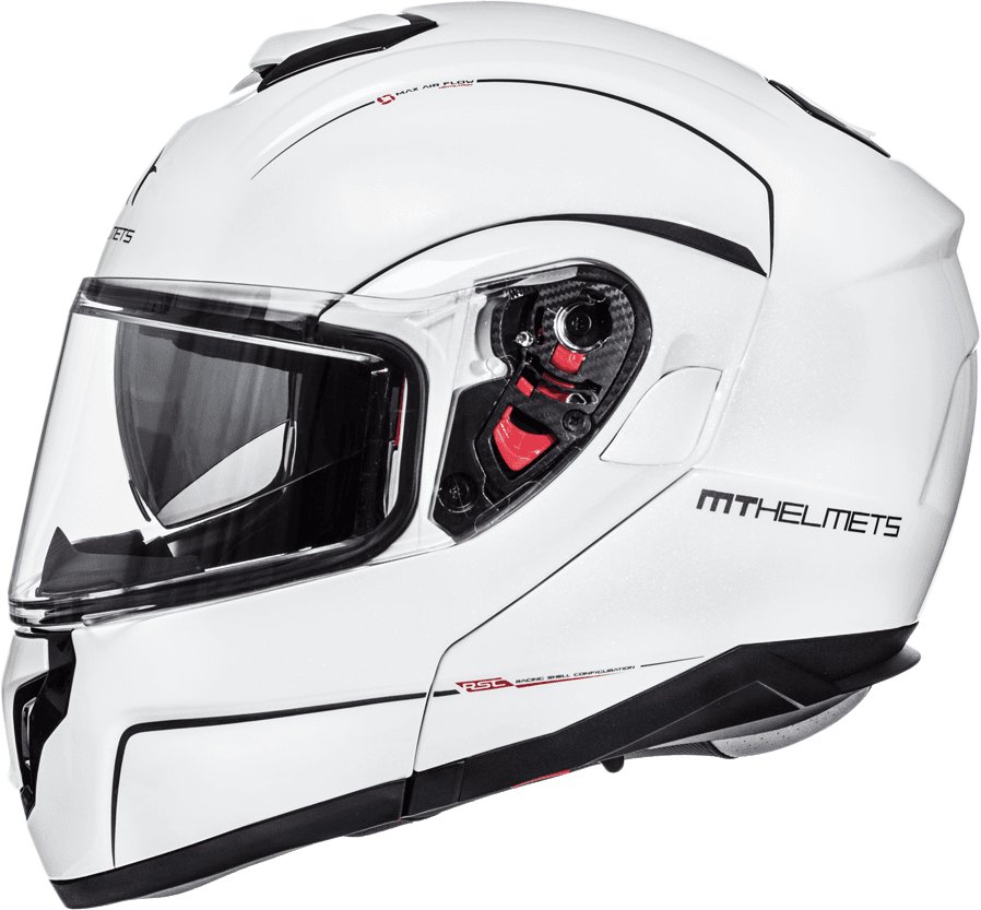 

Мотошлем MT Helmets Atom SV Solid Gloss (XXL, белый)