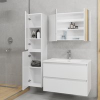  Lauter Тумба под умывальник Mia 80 (белый глянец) в Барановичах