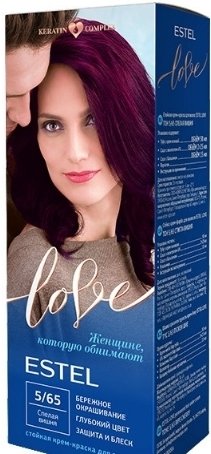 

Крем-краска для волос Estel Love 5/65 Спелая вишня