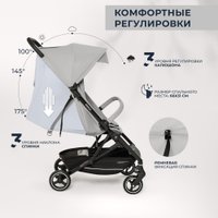 Коляска прогулочная «книга» Sweet Baby Grazia (серый)