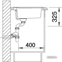 Кухонная мойка Blanco Rondoval 45 (темная скала) [518915]