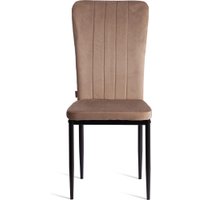 Стул TetChair Verter металл/флок 41x52x95 (бежевый HLR8/черный)