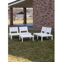 Набор садовой мебели Ipae Progarden MOL05CCB (белый)
