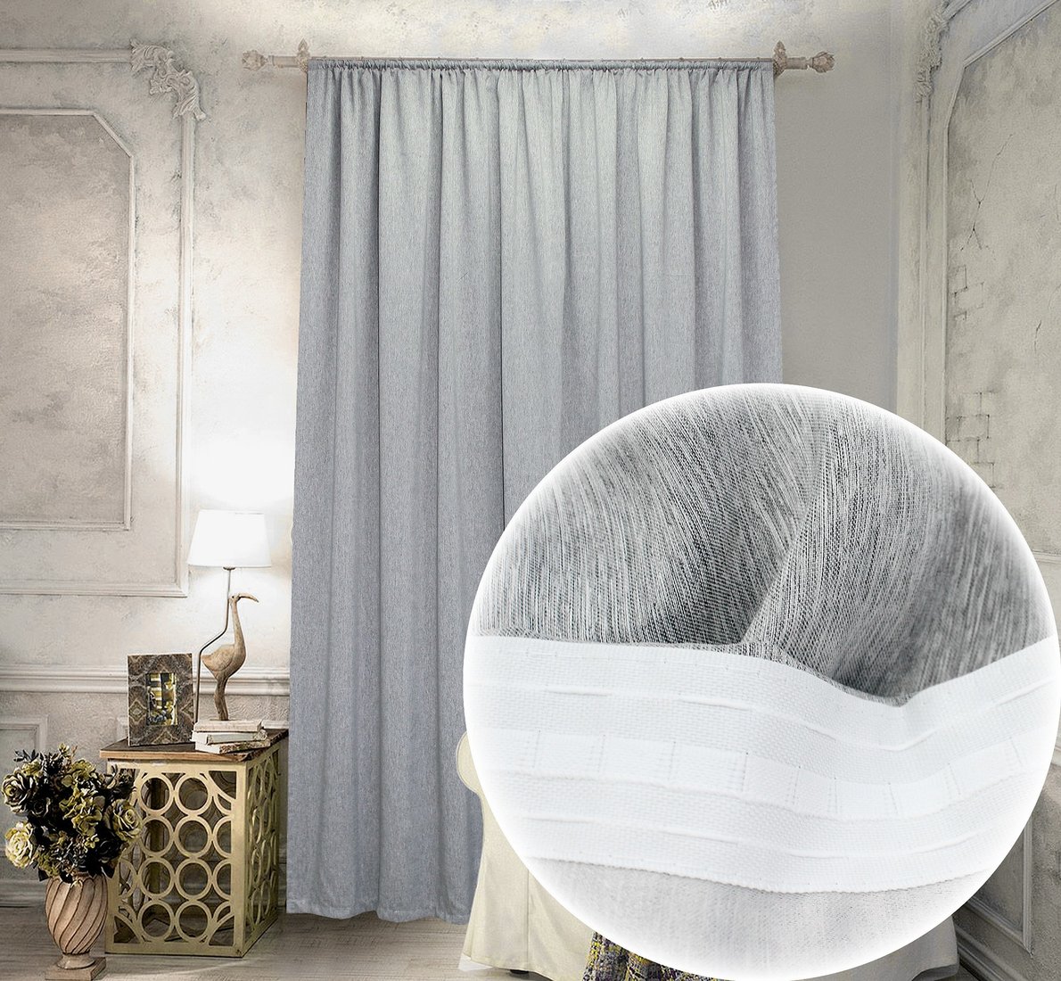 

Тюль Amore Mio RR SOFT-2st-11 2x2,7 м 86722 (серый)