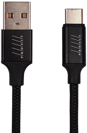 

Кабель Profit QY-18 USB Type-C 1 м (черный)