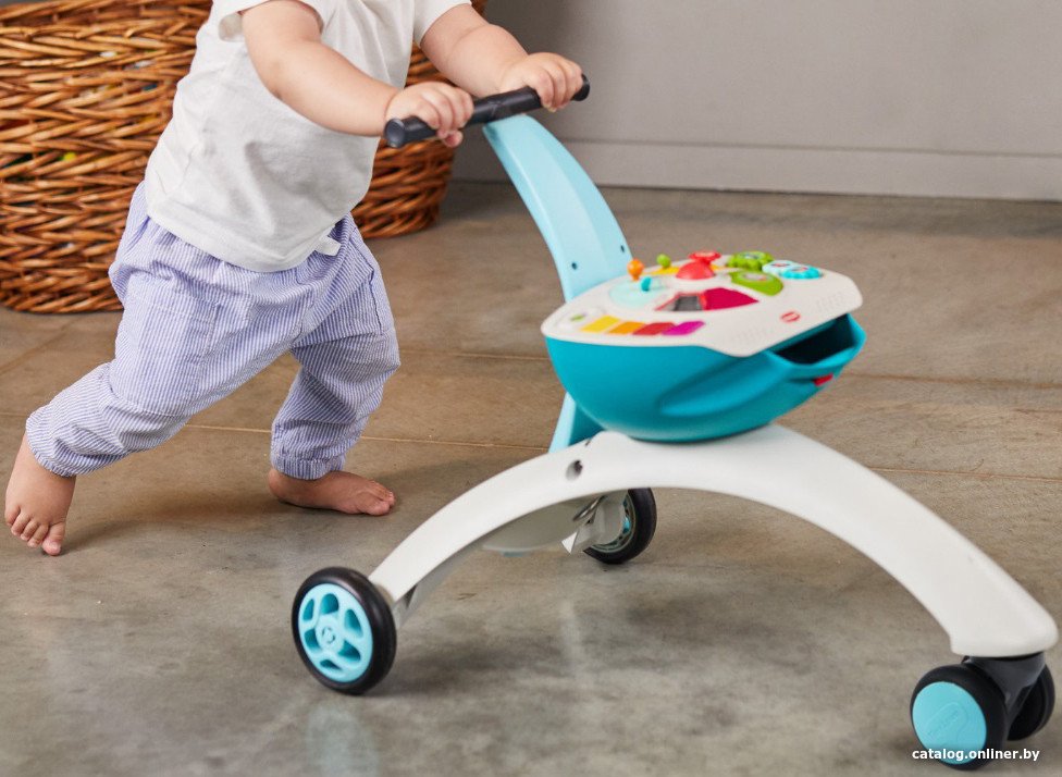 Каталка Tiny Love 5 в 1 Here I Grow Walk Behind & Ride-On (голубой)