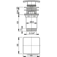 Донный клапан Alcaplast A393