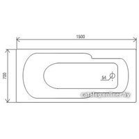Ванна Artel Plast Роксана 150х70