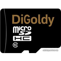 Карта памяти DiGoldy microSD (Class 10) 16GB [DG0016GCSDHC10-W/A-AD]