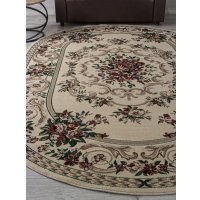 Ковер для жилой комнаты Merinos Colizey D057-OVAL-CREAM (2х3)
