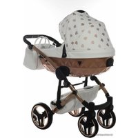 Универсальная коляска Junama Glow V2 (2 в 1, белая кожа/медь)