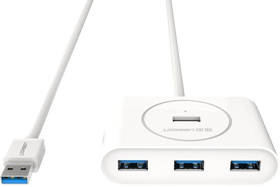 

USB-хаб Ugreen CR113 20283 (белый)