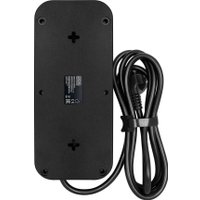 Сетевой фильтр Powercom SP-08 USB03AB (3 м, 8 розеток, черный)