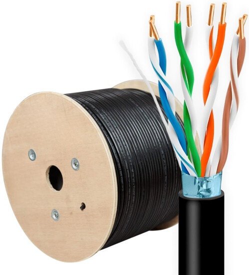 Кабель 5bites FS5500-305AE (305 м, черный)