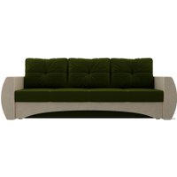 Диван Лига диванов Сатурн 28173 (микровельвет, зеленый/бежевый)