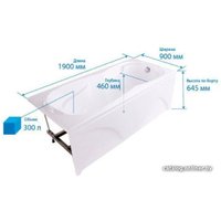 Ванна Triton Персей Экстра 190x90