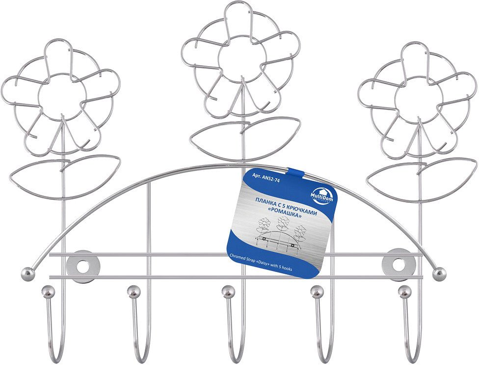 

Планка с крючками Мультидом Ромашка AN52-74